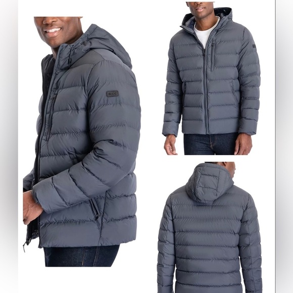 NEW MICHAEL KORS Men’s Gray Puffer Coat Size M
